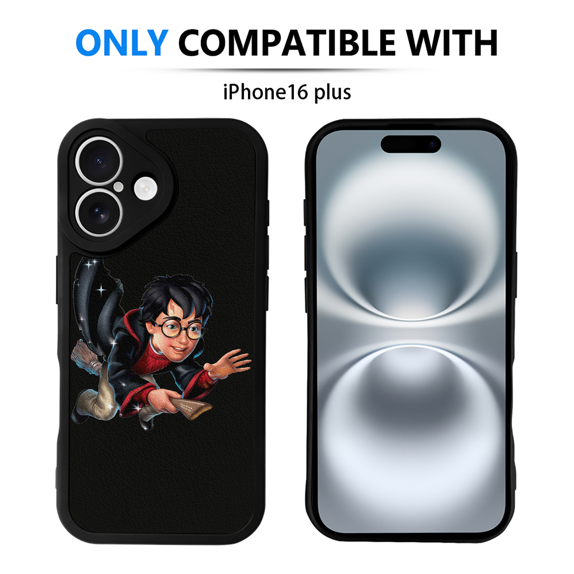 （画像用） Harry Potter ハリー・ポッターシリーズ 【iPhone 16シリーズ対応】シリコンスマホケース（レザー調） 材質：シリコン